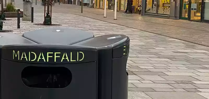 nye superskraldespande i horsens anti graffiti beskyttet